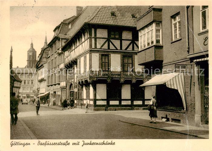 Goettingen  Niedersachsen Barfuesserstrasse mit Junkernschaenke