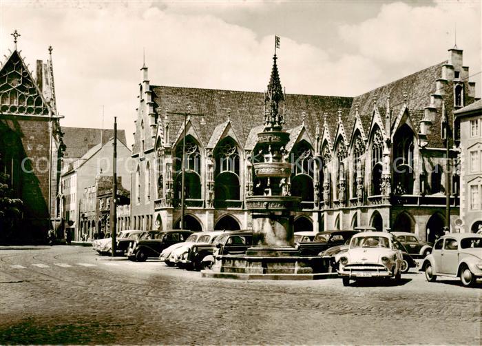 BRAUNSCHWEIG CITY Altstadt Rathaus und Marktbrunnen