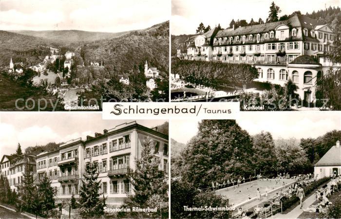 Schlangenbad Taunus Panorama Kurhotel Sanatorium Roemberbad Thermal Schwimmbad