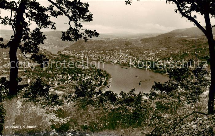 Boppard Rhein Blick von der Berggaststaette Gedeonseck