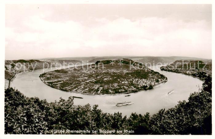 Boppard Rhein Grosse Rheinschleife Fliegeraufnahme