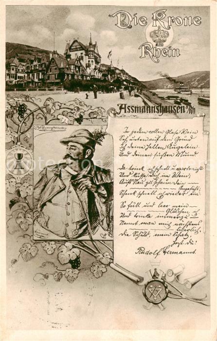 Assmannshausen Rhein Panorama