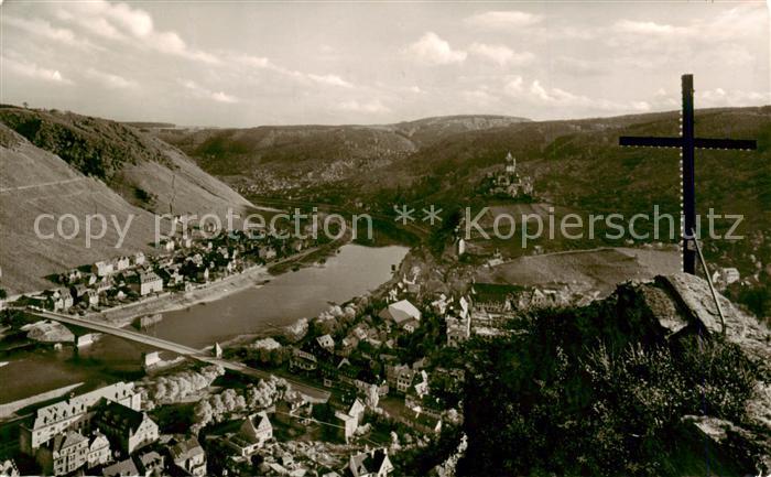 Cochem Kochem Mosel Blick vom Pinnerkreuz