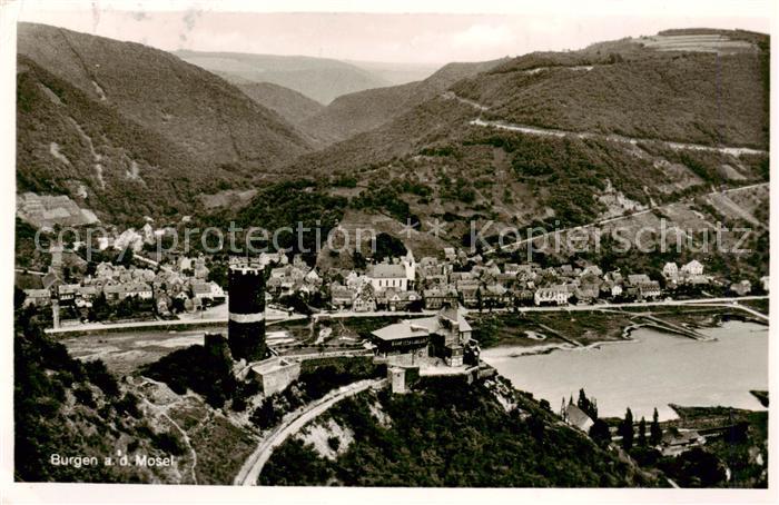 Burgen Mosel Panorama mit Burg