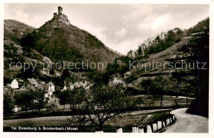 Brodenbach Mosel Panorama mit Ehrenburg