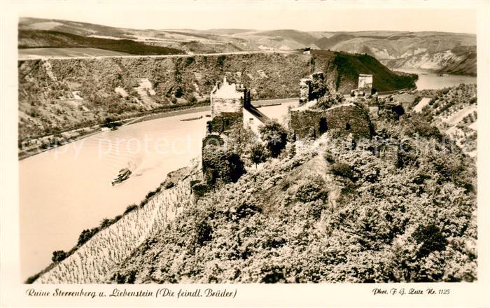 Kamp-Bornhofen Rhein Ruinen Sterrenberg und Liebenstein