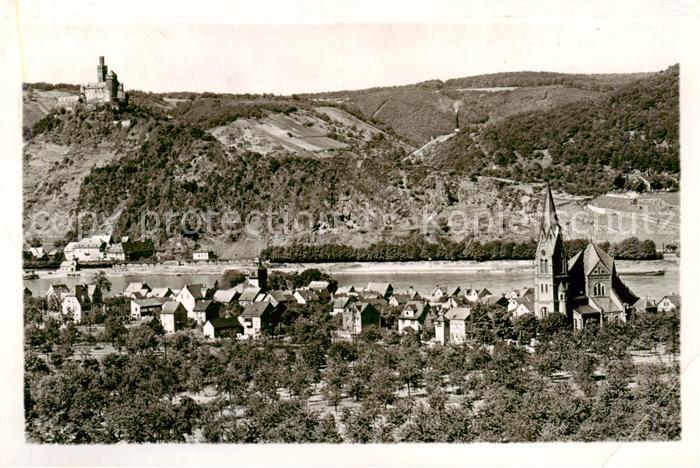 Niederspay mit Kirche und Marksburg