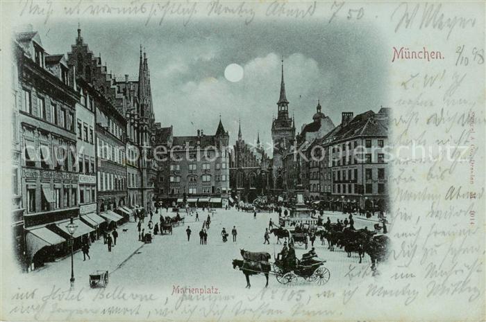 Muenchen Bayern Marienplatz