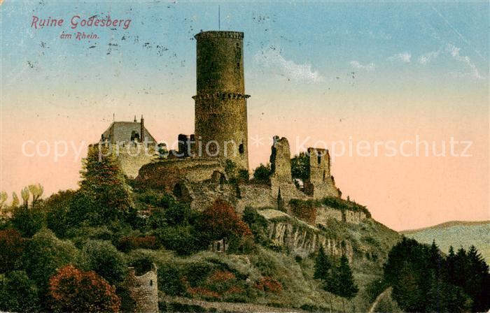 Bad Godesberg Ruine Godesberg am Rhein