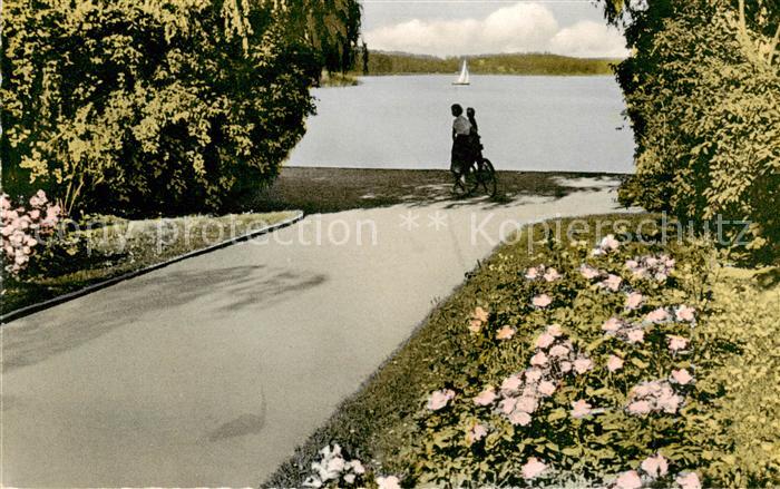 Eutin Schleswig-Holstein Rosengarten und Grosser Eutiner See