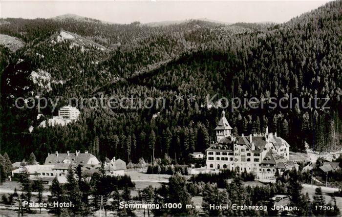 Semmering Niederoesterreich Palace Hotel und Hotel Erzherzog Johann