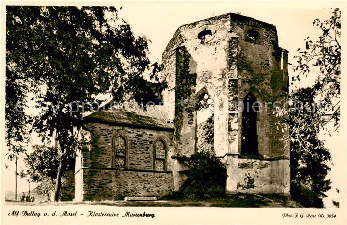 Alf Bullay Mosel Klosterruine Marienburg