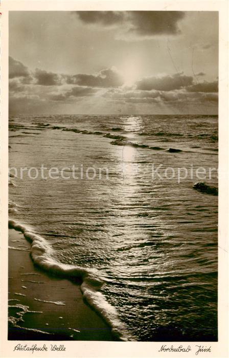 Juist Nordseebad Auslaufende Welle