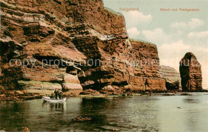 HELGOLAND Insel Schleswig-Holstein Moench mit Predigerstuhl