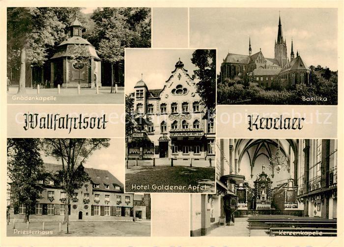 Kevelaer Gnadenkapelle Basilika Priesterhaus Kerzenkapelle Hotel Goldener Apfel