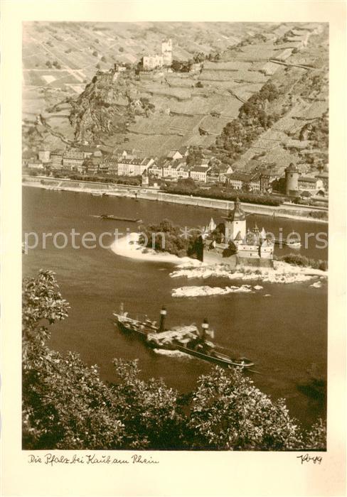 Kaub Caub Rhein Die Pfalz