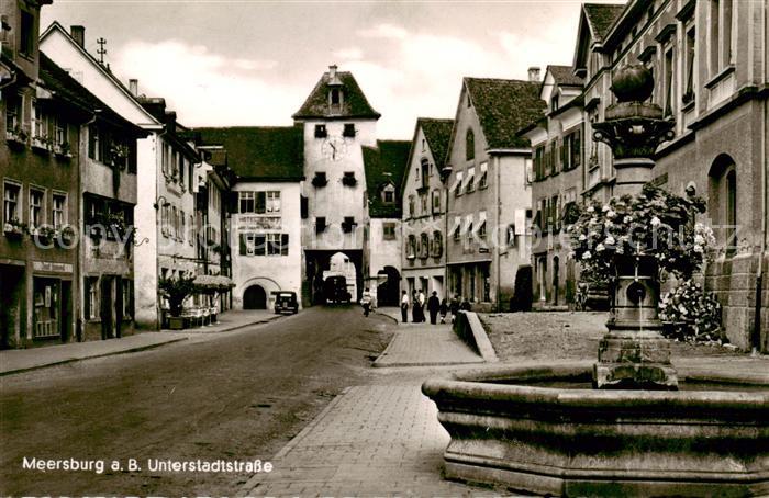 Meersburg Bodensee Unterstadtstrasse Brunnen Stadttor
