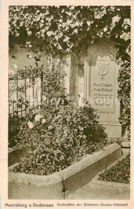 Meersburg Bodensee Grabstaette der Dichterin Droste Huelshoff