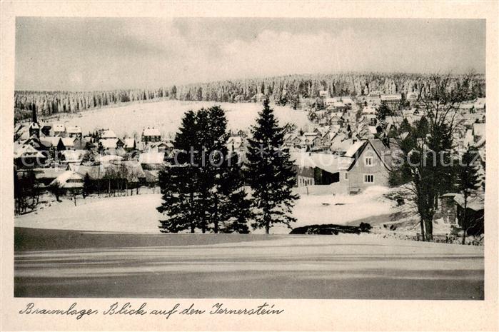 Braunlage Harz Panorama Blick auf den Jermerstein Winterlandschaft