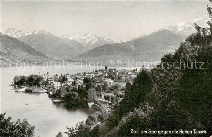 Zell See AT Panorama Blick gegen die Hohen Tauern