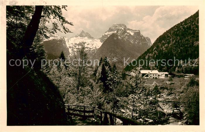 Lofer Teufelsteg gegen die Steinberge