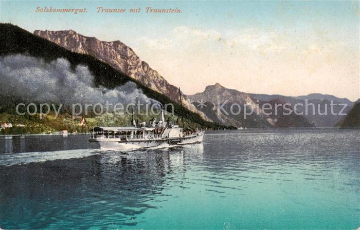 Traunsee Traunstein Gmunden Salzkammergut AT Fahrgastschiff