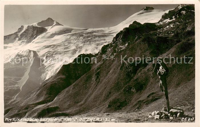 Tuxerjoch Tirol AT Bergwelt Gefrorene Wand Tuxer Kamm Zillertaler Alpen