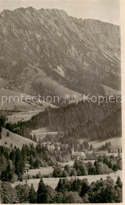 Unterjoch Bad Hindelang Landschaftspanorama Blick gegen Iseler Allgaeuer Alpen