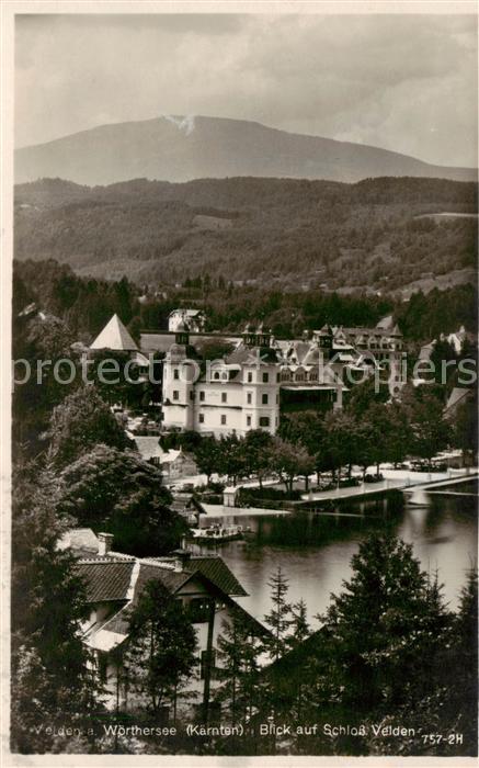 Velden  Woerthersee AT Blick auf das Schloss
