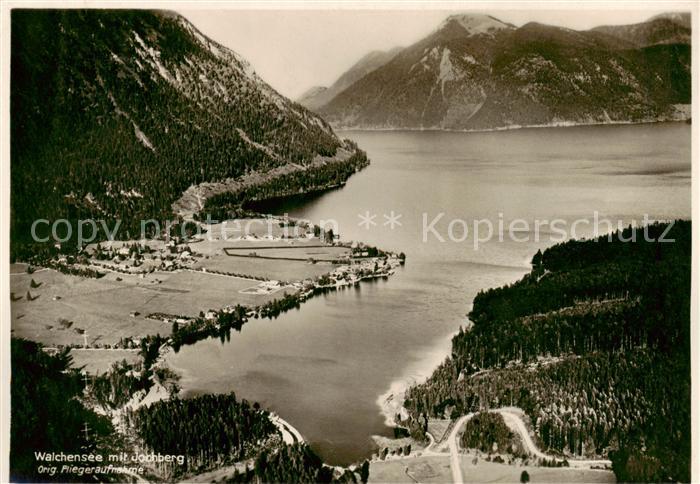 Walchensee mit Jochberg Fliegeraufnahme