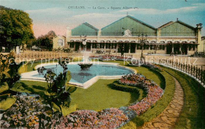 Orleans 45 Loiret La Gare Square Albert I