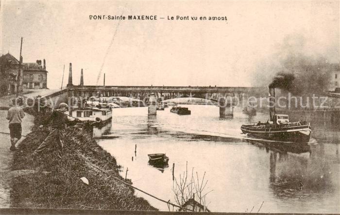 Pont-Sainte-Maxence 60 Oise Le Pont vu en amont