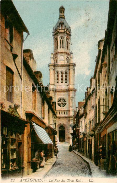 Avranches 50 La Rue des Trois Rois