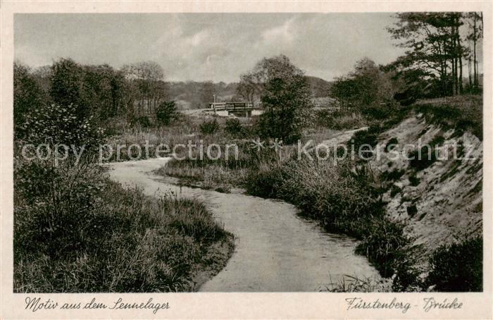 Sennelager Paderborn Fuerstenberg Bruecke Feldpost