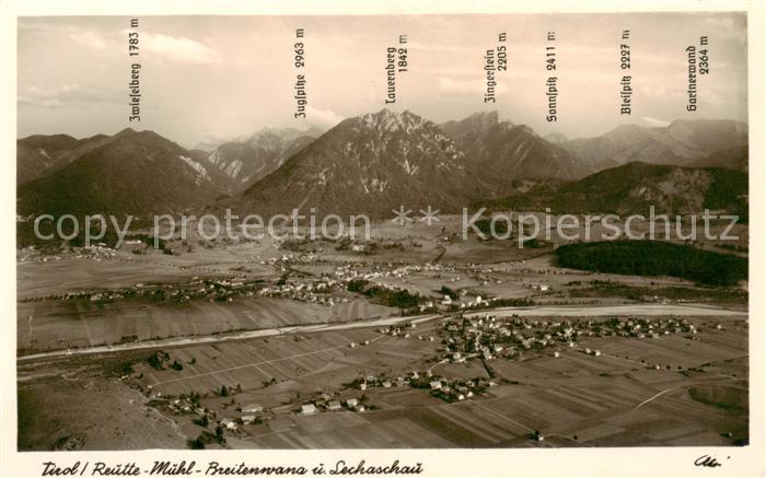 Reutte Tirol Muehl Breitenwana und Lechaschau
