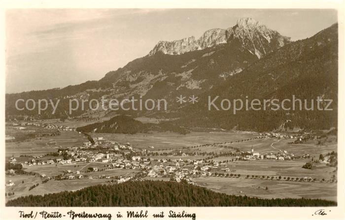 Reutte Tirol Breitenwang und Muehl mit Saeuling