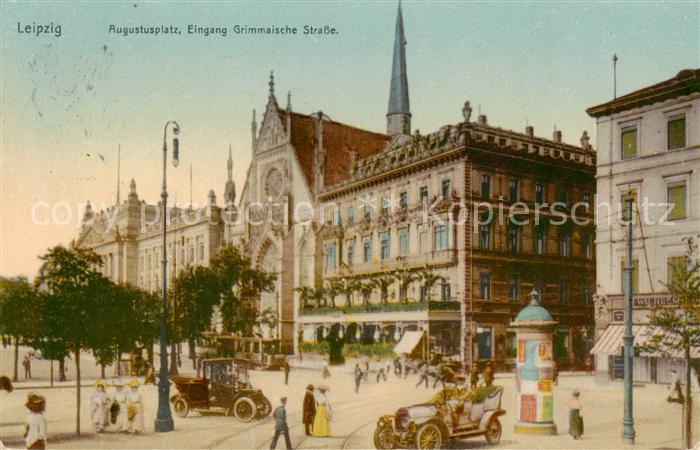 LEIPZIG Sachsen Augustusplatz Eingang Grimmaische Strasse
