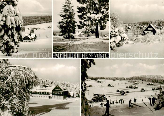 Muehlleiten Vogtland Winterpanorama Hotel Skipiste Wintersport