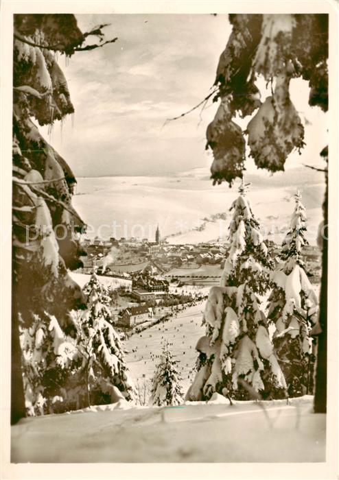 Oberwiesenthal Erzgebirge Winterpanorama