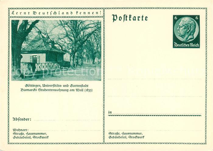 Goettingen  Niedersachsen Bismarcks Studentenwohnung am Wall (1833) Serie Lernt