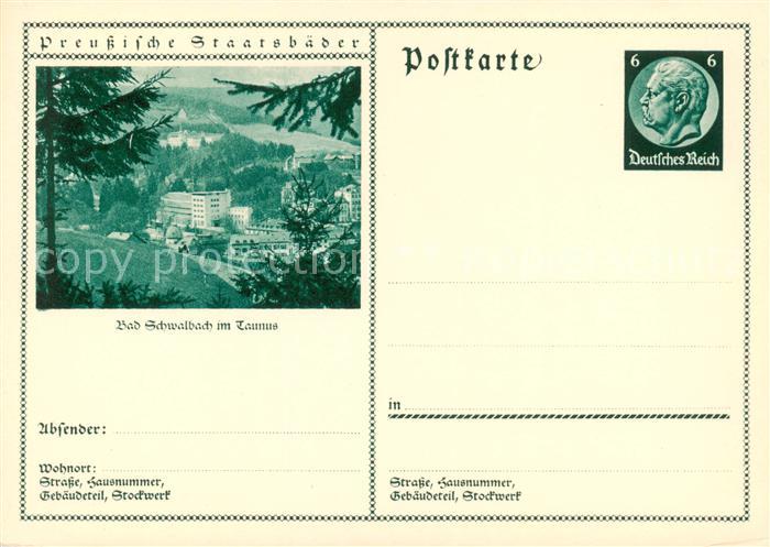 Bad Schwalbach Panorama Serie Preussische Staatsbaeder