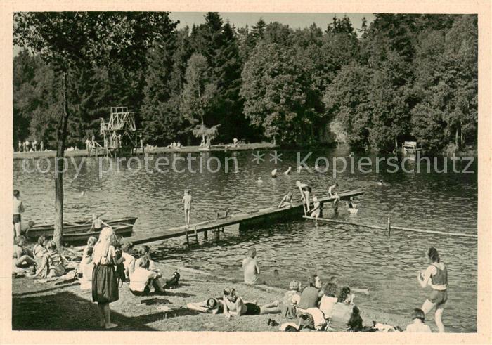 Hasselfelde Waldseebad aus Bildkalender Harzheimat 1955