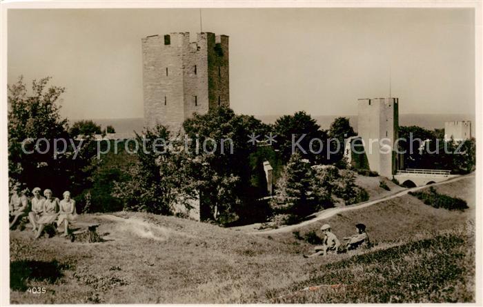 Gotland Sweden Visby Teil der Stadtmauer