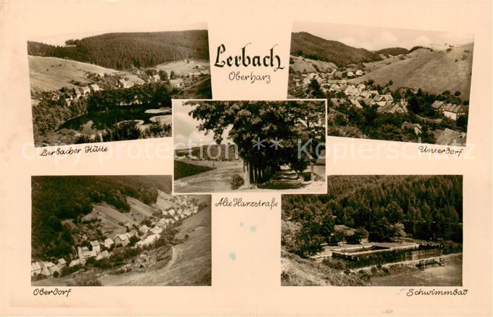 Lerbach Harz Lerbacher Huette Unterdorf Oberdorf Schwimmbad Alte Harzstrasse