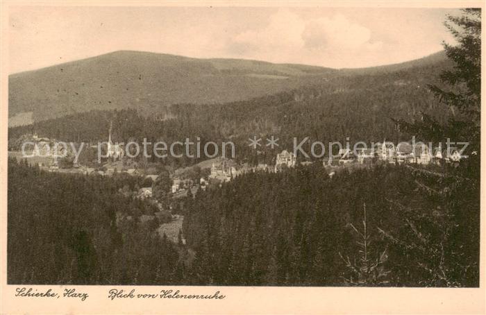 Schierke Harz Blick von Helenenruhe