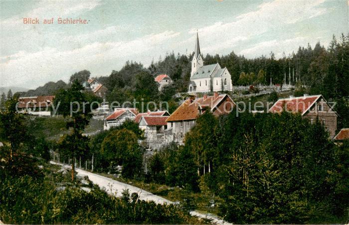 Schierke Harz Ortsansicht mit Kirche