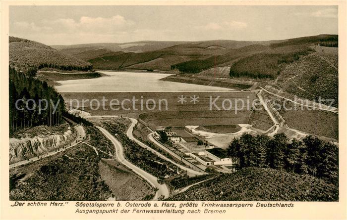 Osterode Harz Soesetalsperre Fliegeraufnahme