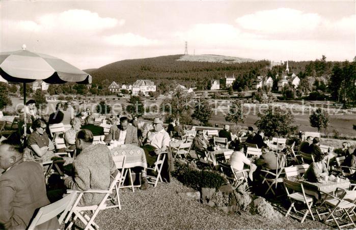 Hahnenklee-Bockswiese Harz Blick von der Bastei zum Bocksberg
