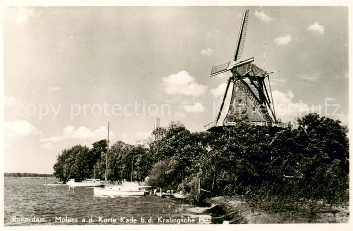 Rotterdam Molens aan de Korte Kade Kralingsche Plas