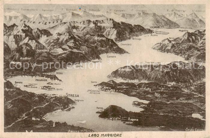 Lago Maggiore Panoramakarte